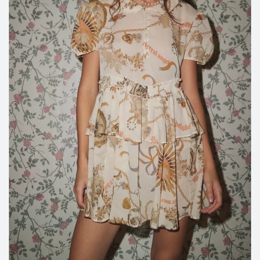 Urban Outfitters Kimchi Blue Maria Collared Mini Dress - Size Small